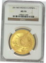 2011年 MO ゴールド メキシコ 3000ミント 1オンス オンザ ウィングド ビクトリー コイン NGC 新品州 70- show original ti...