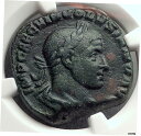 VOLUSIAN 250AD セステルティウス 本物 古代ローマコイン ジュノ テンプル NGC i62058- show original titleVOLUSIAN 250AD Sestertius Authentic Ancient Roman Coin Juno Temple NGC i62058- show original title