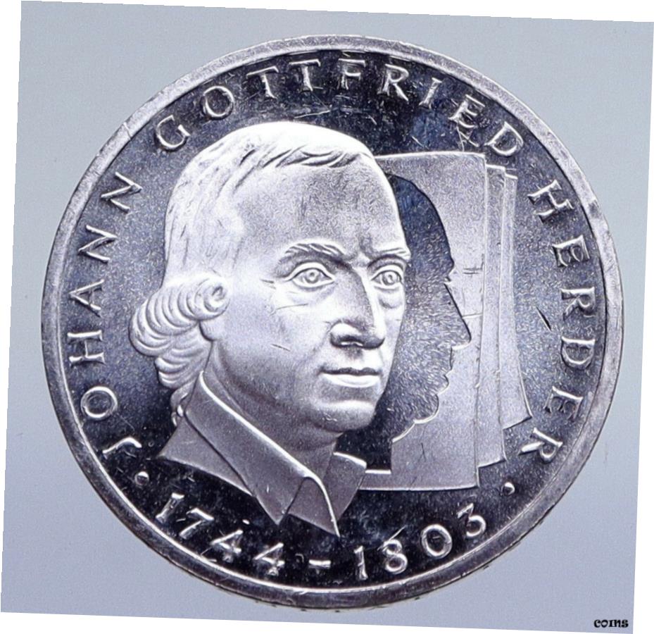  アンティークコイン コイン 金貨 銀貨  1994 G ドイツ JOHANN GOTTFRIED HERDER ヴィンテージ プルーフ シルバー 10 マーク コイン i94852- show original title