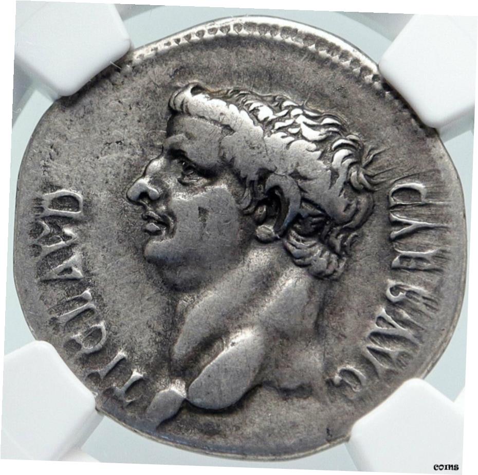  アンティークコイン 硬貨 CLAUDIUS Ephesus シルバー Cistophoric Tetradrachm ローマン コイン TEMPLE NGC i85679- show original title  #oot-wr-6572-955