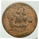 1909年 アメリカ 300 年Hudson Fulton 祝祭シップ 古いメダル i92736- show original title1909 USA 30...