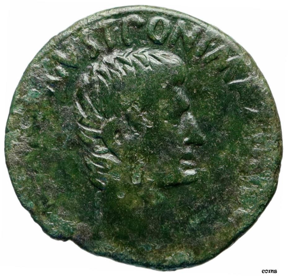 オーガスタス 本物 古典 7BC ローマ 本物 オリジナル オールド ローマン コイン i83022- show original titleAugustus Authentic Classic 7BC Rome Authentic Original Old Roman Coin i83022- show original title