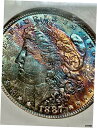 SALE __ アンベリーベル レインボー 1887-NGC. モーガン シルバー ドル MS64 、 モルガンズ- show original titleSA...