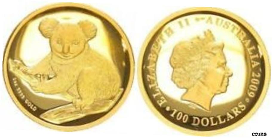  アンティークコイン コイン 金貨 銀貨  Australien 100 Dollar Gold,2009 1 Unze, Koala PP - proof (50550)