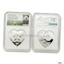 中国 2017 バレンタイン竹パンダ 1オンス シルバー ハート形 NGC PF70 UC SKU #6466- show original titleChina 2017 Valentine Bamboo Panda 1oz Silver Heart Shape NGC PF70 UC SKU #6466- show original title