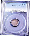 1856年 リバティ座席ハーフダイム PCGS AU50 ナイスラスター #GC249- show original title1856 Liberty Seat Half Dime PCGS AU50 Nice Luster #GC249- show original title(3)