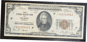 1929年 $20 ジョージア州アトランタ連邦準備銀行- show original title1929 $20 Federal Reserve Bank of Atlanta, Georgia- show original title