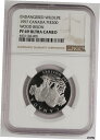 カナダ 1997年 $300 1オンス プラチナ プルーフ コイン NGC PF69 UC ワイルドライフ-ウッド バイソン- show original ti...