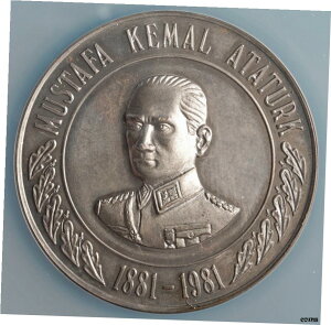 1981年 トルコ ( 共和国 ) ラージ 「 ムスタファ ・ ケマル ・ アタテュルク 」 メダル レア ! NGC MS-66 !- show original title1981 T?rkiye (Republic) Raj "Mustafa Kemal Atat?rk" Medal Rare! NGC MS-66! - show original title