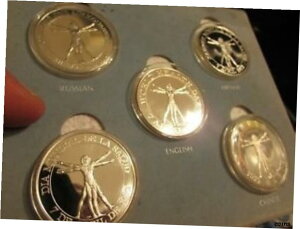1972 年世界保健デーシルバーセット 、 フランクリンミントによる 975 個のみ 、 155グラム1972 World Health Day Silver Set, Only 975 Pieces, 155 Grams by Franklin Mint
