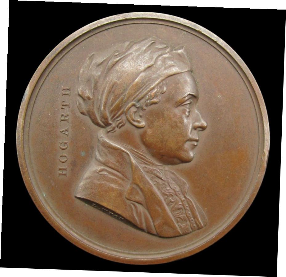 ڶ/ʼݾڽա ƥ    [̵] 1848 WILLIAM HOGARTH ART UNION OF LONDON 55mm MEDAL - BY WYON