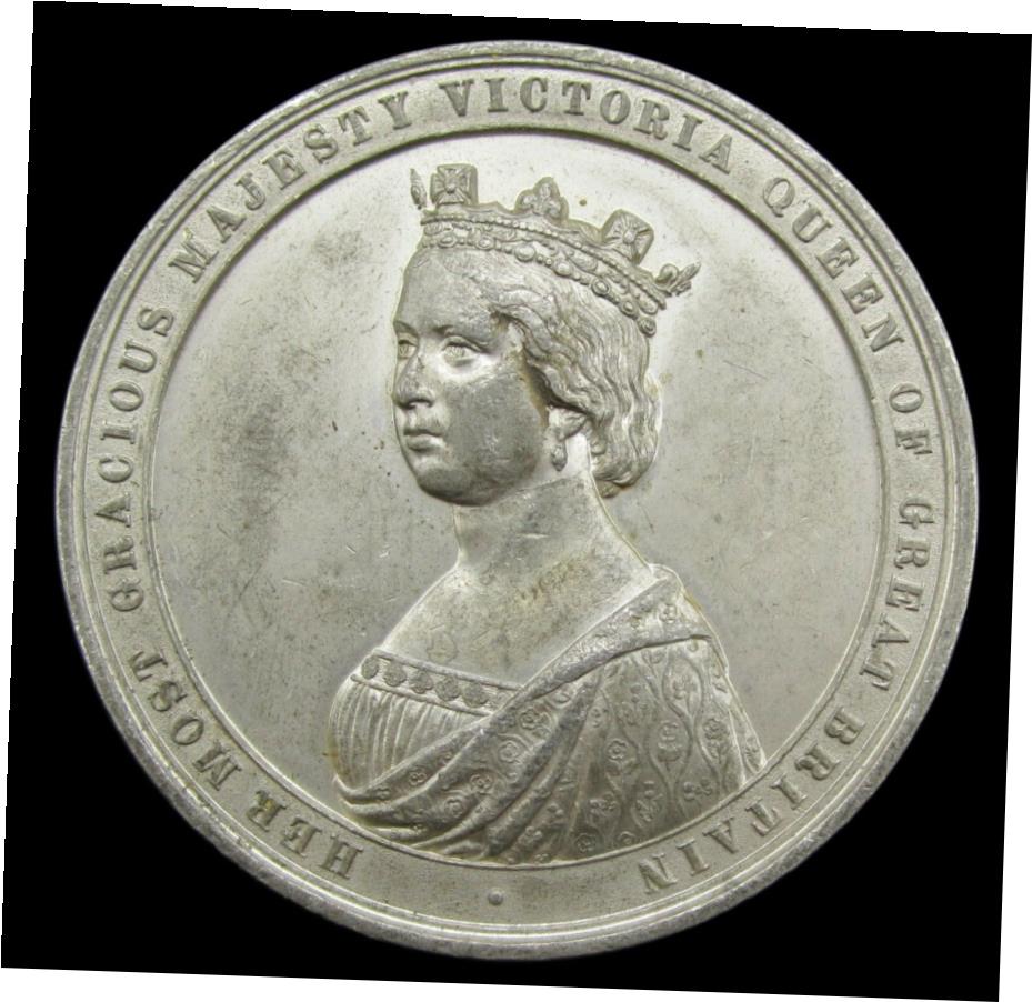 ڶ/ʼݾڽա ƥ    [̵] 1862 INTERNATIONAL EXHIBITION LONDON 52mm WHITE METAL MEDAL - BY DOWLER