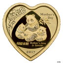 マザーズデイ ハート形パンダ 8g 24K ゴールド