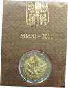 バチカン 2011 ワールドユースデイオフィシャル 2 ユーロコイン UNC ミントパックVatican 2011 World Youth Day Offici...