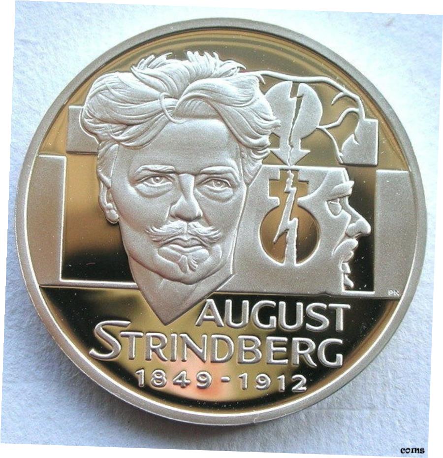 【極美品/品質保証書付】 アンティークコイン コイン 金貨 銀貨 送料無料 Sweden 1996 August Strindberg 20 Ecus シルバーコイン プルーフ- show original title