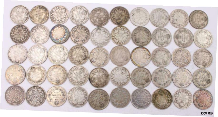 ڶ/ʼݾڽա ƥ    [̵] 50x Canada 10 cents 3x1912 7x13 9x17 15x18 8x20 6x21 2x28 50-coins G to VG