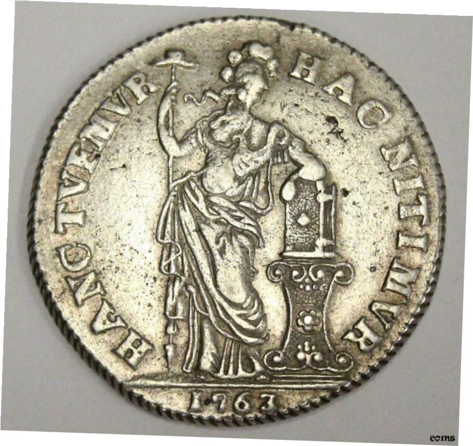 ڶ/ʼݾڽա ƥ    [̵] 1763 Netherlands West Friesland 3 Gulden silver coin VF30