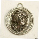 yɔi/iۏ؏tz AeB[NRC RC   [] 1912 Barber Dime Pop-Up Repousse silver coin pendant scarce & nice