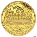 【極美品/品質保証書付】 アンティークコイン コイン 金貨 銀貨 送料無料 2015 Canada 75 FIFA Women 039 s World Cup -The Championship Game 1/4 oz Pure Gold