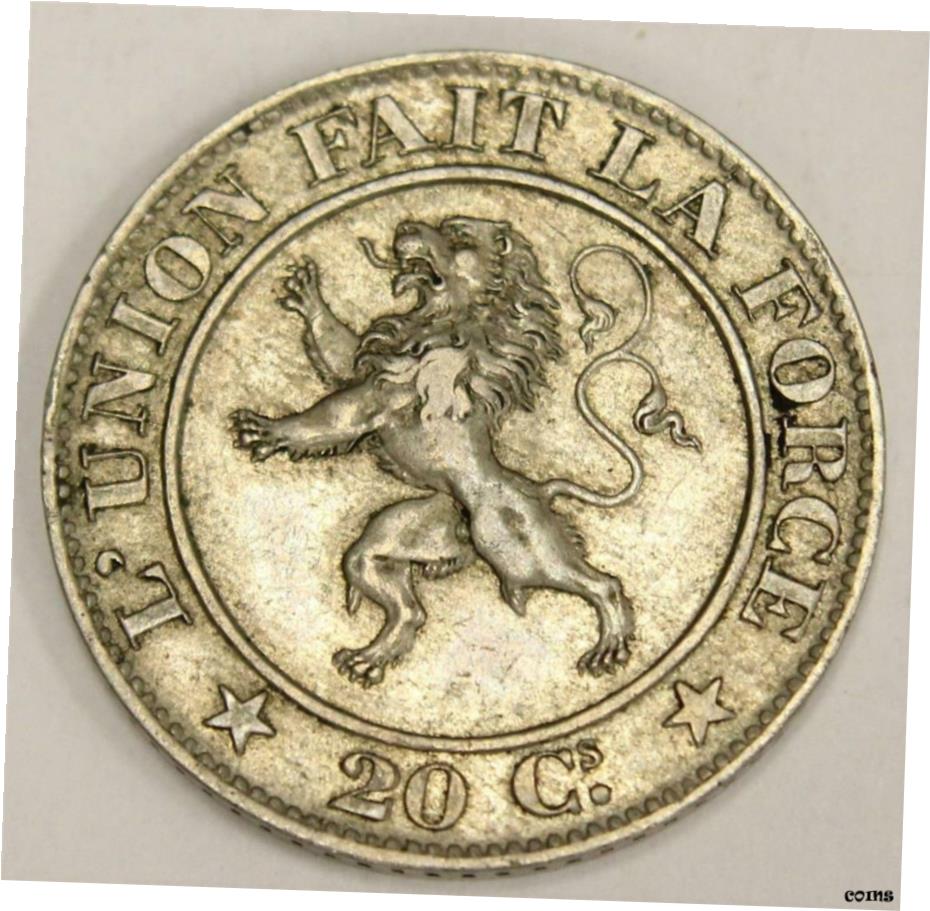ڶ/ʼݾڽա ƥ    [̵] 1860 Belgium 20 Centimes KM20 VF
