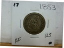 1853年 自由の女神座像シルバー クォーター ドル #171853 Statue of Liberty Seated Silver Quarter Dollar #17|詳細画像