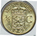 オランダ East Indies 1942 1/4 Gulden Lion アニマル 192098 同梱発送Netherlands East Indies 1942 1/4 Gulden Lion Animal 192098 Combined shipping