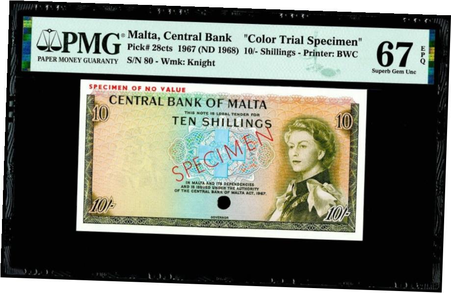 10/- 󥰥 1967 ԥå #28 ֥顼ȥ饤ɸܡ ޥ륿 PMG 67EPQ10/- Schillings...