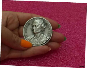 有名なロリオリのクリストファー・コロンブスによる美しいイタリアの銅メダル 45 mmBeautiful Italian bronze medal by Famous Lorioli Christopher Columbus 45 mm