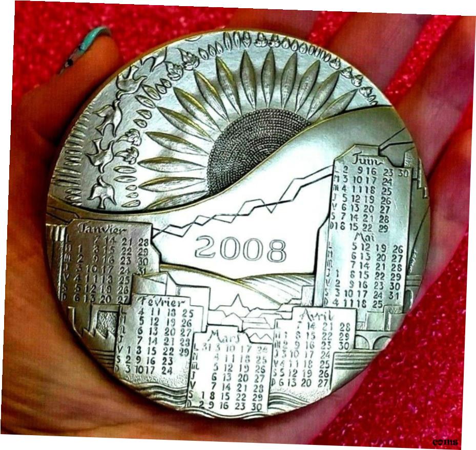  アンティークコイン コイン 金貨 銀貨  パリから フレンチ公式 北京 2008 オリンピック アート ビッグメダル ブロンズ 646 gr- show original title