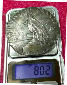 1870 パリ フランス愛国同盟 BIG 銀メダル 普仏戦争 60mm1870 Paris French Patriotic League BIG Silver Medal Franco-Prussian War 60mm