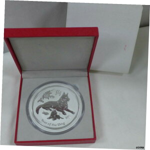 2018 P オーストラリア $30 1 kg 0.999 シルバー 戌の太陰年 コイン カプセル2018 P Australia $30 1 kg 0.999 Silver Lunar Year of Dog Coin Capsule
