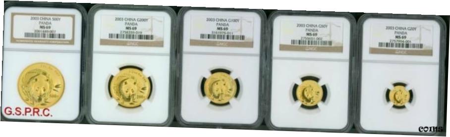 2003 5 󥴡ɥå 500Y 200Y 100Y 50Y 20Y ѥ NGC MS69  MS-692003 5...