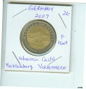  アンティークコイン コイン 金貨 銀貨  2007年 ドイツ 2 ユーロ 2 ユーロ EURO Mecklenburg Vorpommern SCHWERIN Castle F 新品同様 Stuttgart- show original title