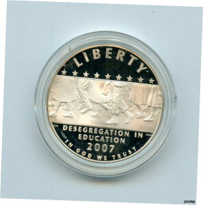 2007 プルーフ 1 ドル反人種差別教育記念ドルコイン オリジナル カプセル2007 Proof $1 Anti-Racism Education Commemorative Dollar Coin Original Capsule