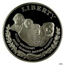 【極美品/品質保証書付】 アンティークコイン コイン 金貨 銀貨 送料無料 1991年 MT RUSHMORE GEM BU シルバー ドル Airtite Capsule 発行時- show original title