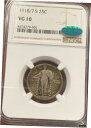 1918/7 S スタンド リバティ クォーター NGC VG10 CAC1918/7 S Stand Liberty Quarter NGC VG10 CAC