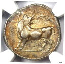 ギリシャ製 ルカニア ラウス AR ステーター メンズ ヒード ブルコイン 480-460 BC-NGC チョイス VFMade in Greece Lucan...