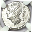 ローマQ ミヌキウス テルマスMf. AR デナリウス火星コイン 103 BC-認定NGC AURome Q Minucius Thermas Mf. AR D...