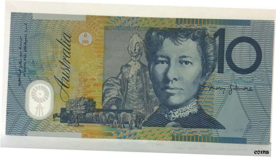 アンティークコイン 硬貨 AUSTRALIA 1993 $10 DOLLARS MISSING SERIALS ERROR GREY DOBELL KE 93 ? UNC & RARE  #oof-wr-6756-167