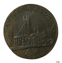 1794年 英国 ケント カンタベリー E.P. ハーフペニー コンダー トークン D&H-81794 England Kent Canterbury E.P. Halfpenny Conder Token D&H-8(3)
