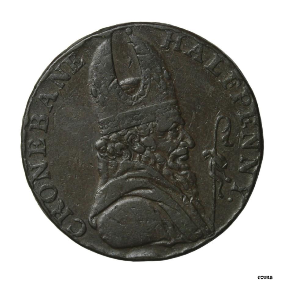  アンティークコイン コイン 金貨 銀貨  1789年 アイルランド Wicklow Cronebane Associated Irish Miners Halfpenny Conder Token- show original title