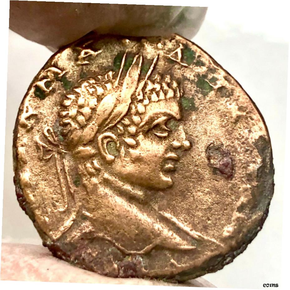ڶ/ʼݾڽա ƥ    [̵] Elagabalus 218-222AD. Antioch Seleukia and Pieria, Tetradrachm AE, 26mm 12gr XF- show original title