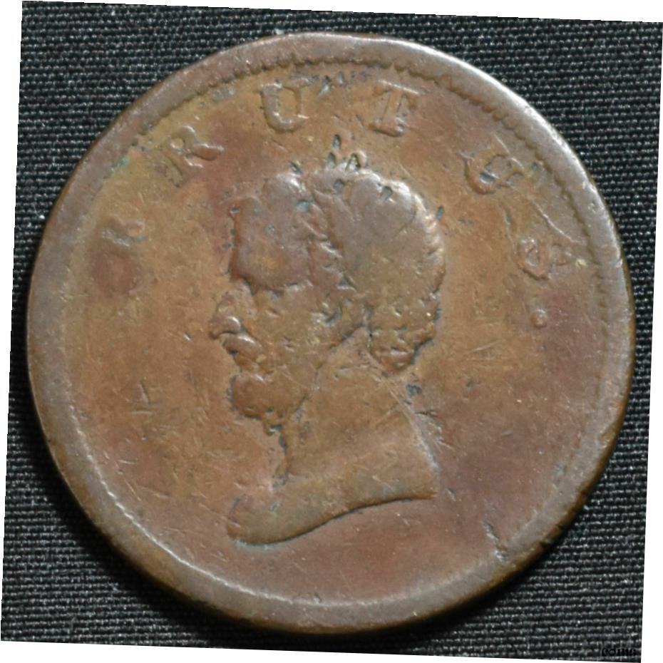 ڶ/ʼݾڽա ƥ    [̵] ND 1800's Walthamstow, Essex, W.618, British Copper Co, Brutus Halfpenny Token