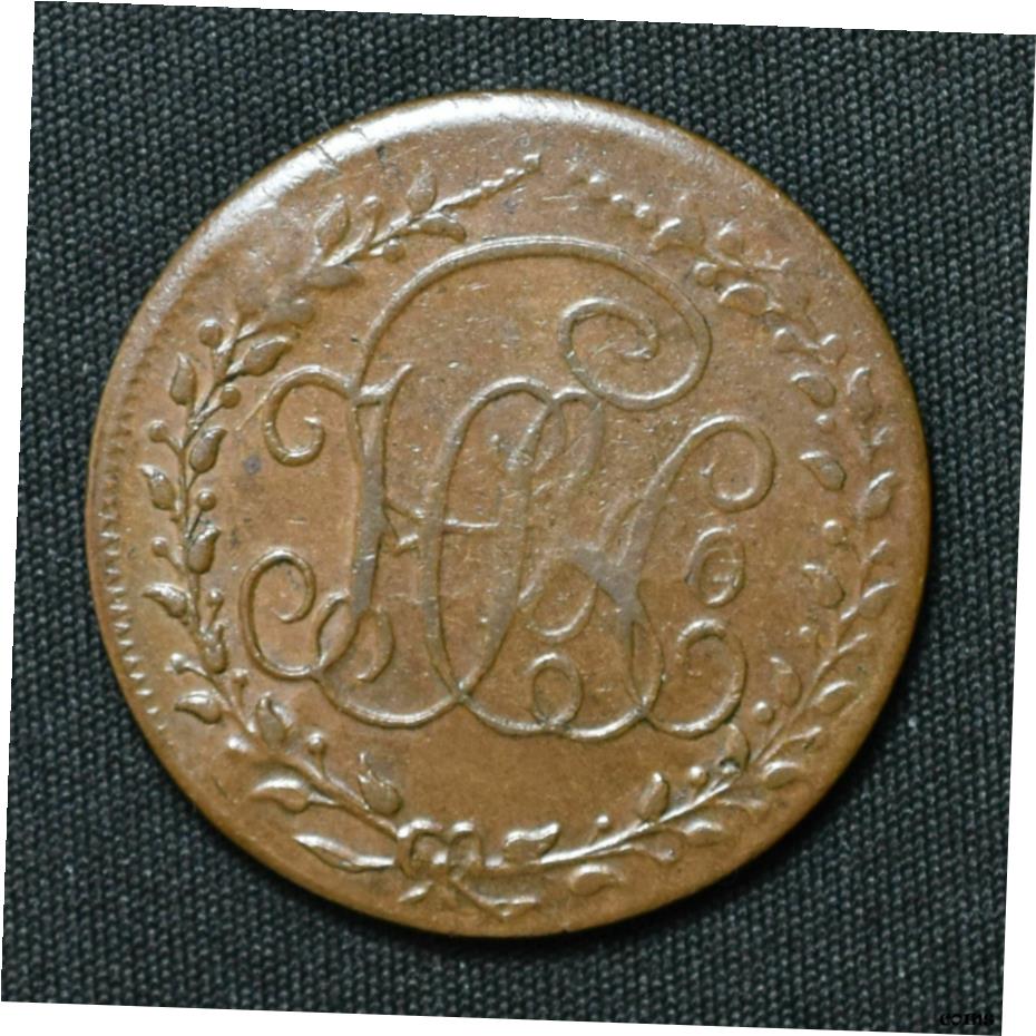 【極美品/品質保証書付】 アンティークコイン コイン 金貨 銀貨 [送料無料] 1790's Dublin D&H 334 Prattent's Mule, Halfpenny Conder Token, Scarce