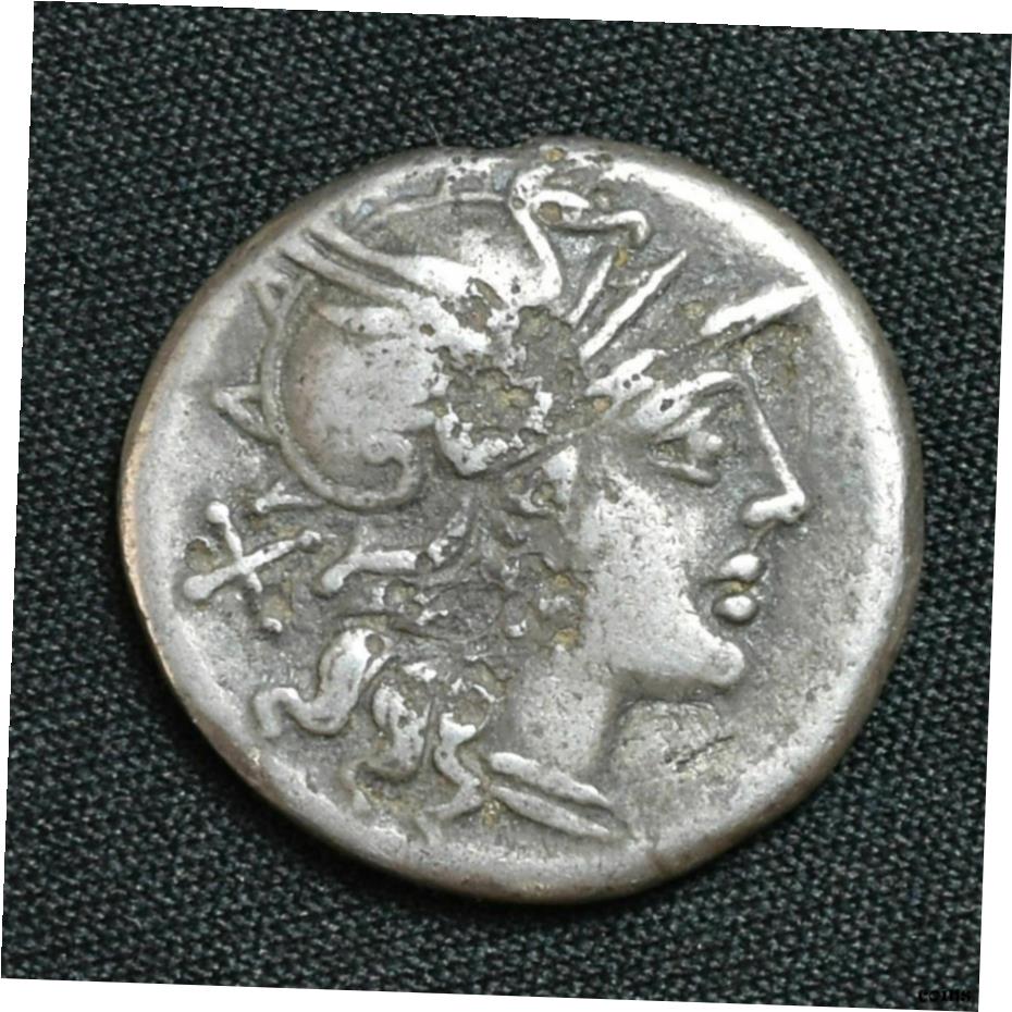  アンティークコイン コイン 金貨 銀貨  Roman Republic, AR Denarius, Junia, 145-138 BC, RCV 87, Crawford 210/1