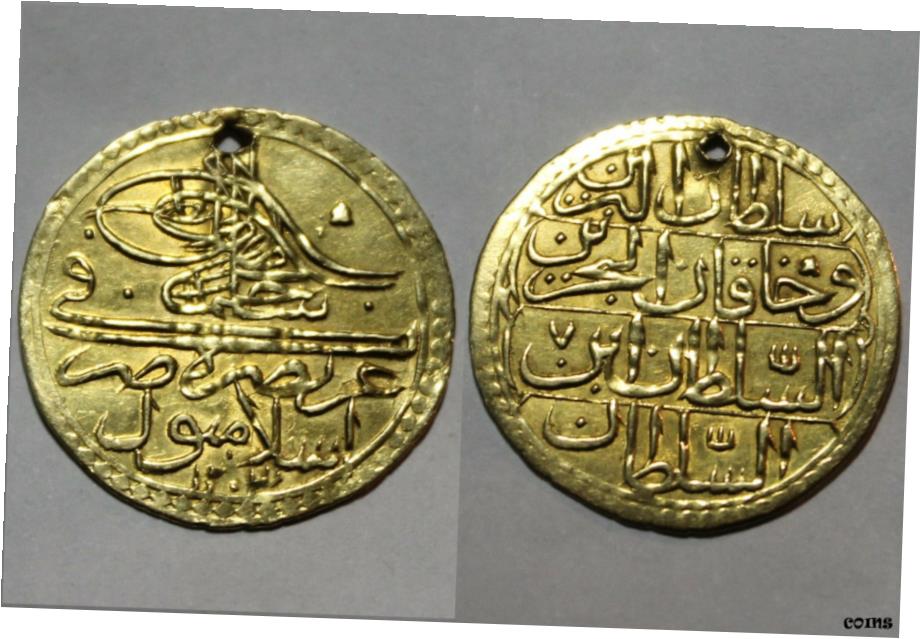 ڶ/ʼݾڽա ƥ    [̵]  Islamic Gold Coin/Zer-i Mahbub OTTOMAN Selim III TURKEY 1203AH 1789AD- show original title