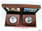 【極美品/品質保証書付】 アンティークコイン コイン 金貨 銀貨 [送料無料] 2014 Disney Mickey Mouse Steamboat Willie & Donald Duck 80th Anni Silver Coins