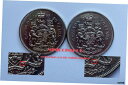 Canada 1968 50-Cent Coat of Arms Half Dollar - A and Missing A Coin SetCanada 19...