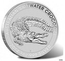 2014 1オンス シルバー $1 オーストラリア セール トウォーター クロコダイル BU コイン。2014 1oz Silver $1 Australian...
