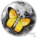 イエロー バタフライ カラフル ワールド シルバー コイン 500 フラン カメルーン 2021Yellow Butterfly Colorful World ...